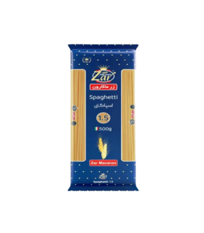 ماکارونی 500 گرم 1.5 میلی متر زر ماکارون-فروشگاه اریسا