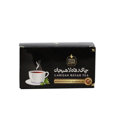 چای کیسه ای لفاف دار معطر ایرانی بسته 20 عددی رفاه لاهیجان